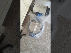 Válvula de mariposa de tipo wafer de acero inoxidable con revestimiento de PTFE y actuador neumático